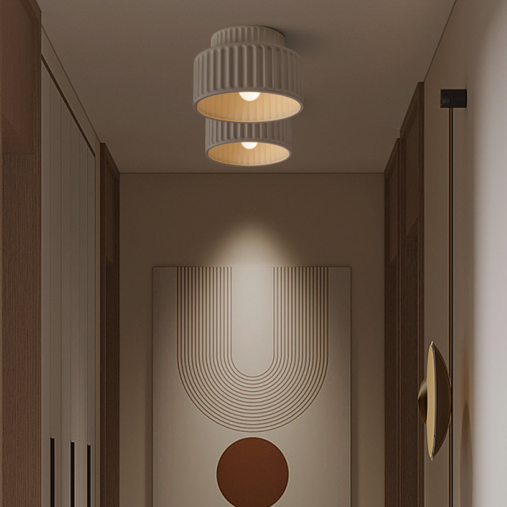 Bela Compacte Plafondlamp | Duurzaam Hars, Retro Ontwerp
