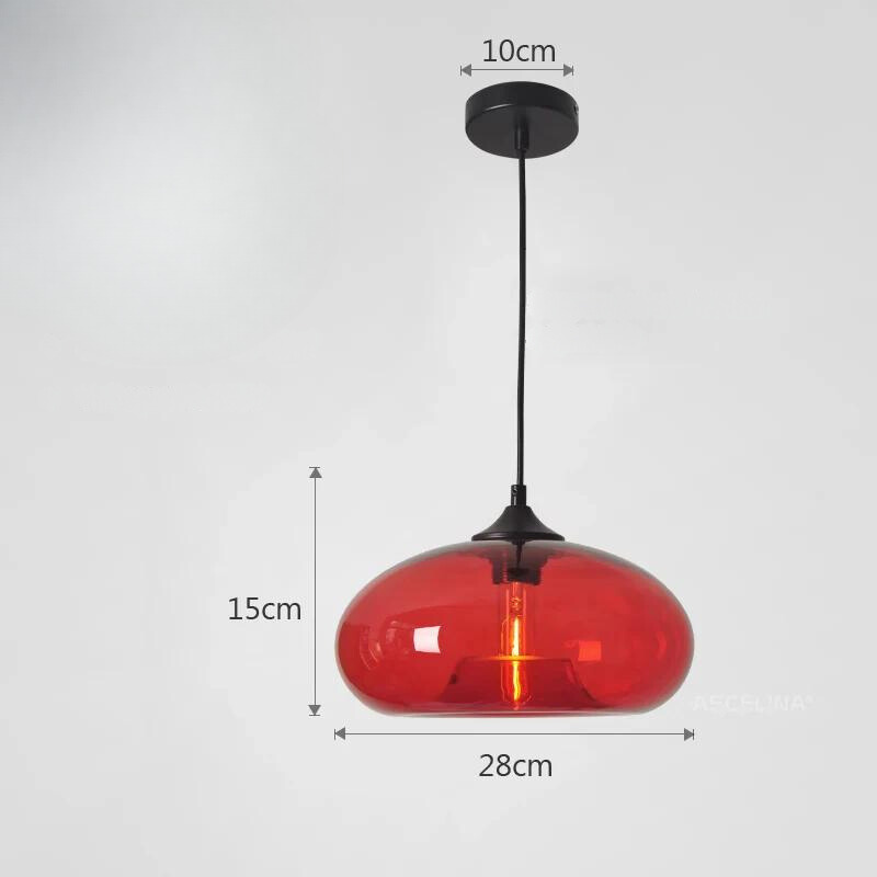 Glavero Vintage Hanglamp | Gekleurd Glas, Sfeervolle Lichteffecten