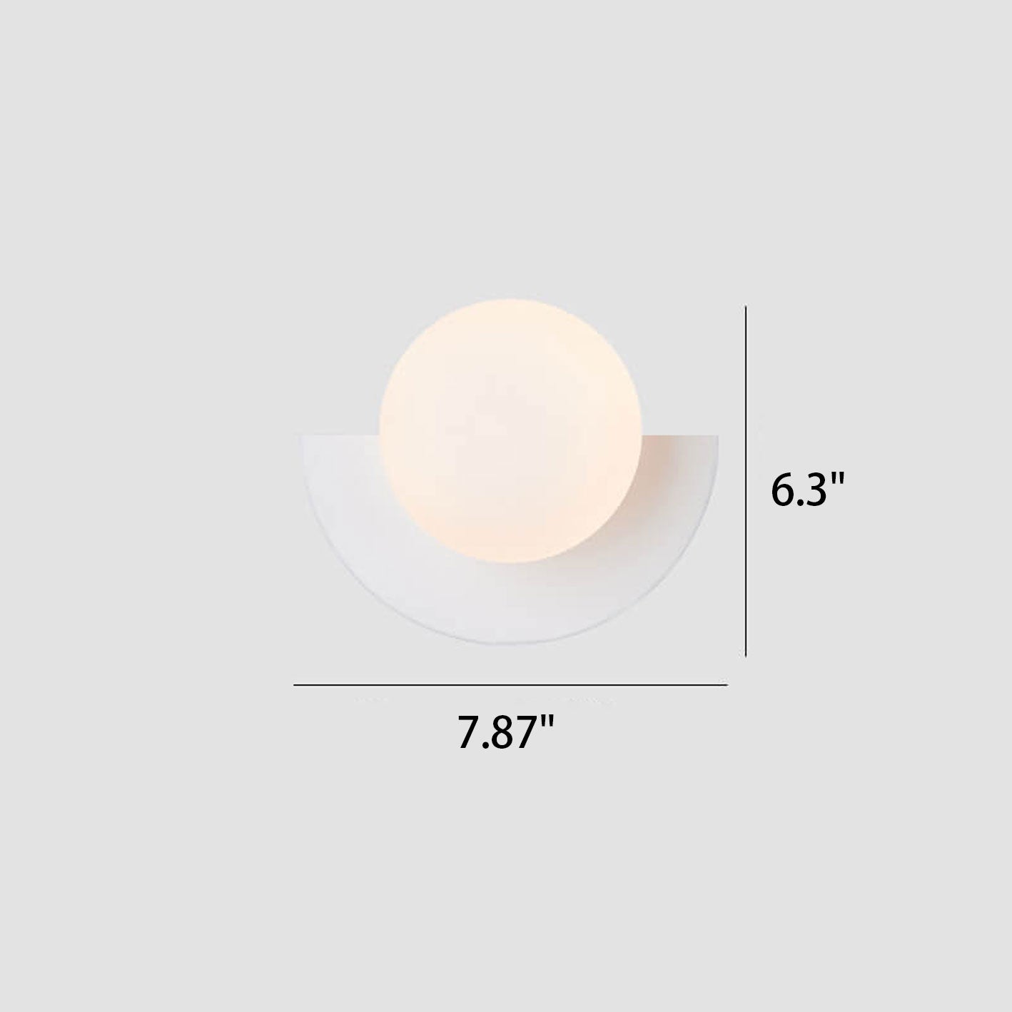 Contemporary Minimalist Colorful Glass Semi-Circle Wall Sconce Lamp with One Light