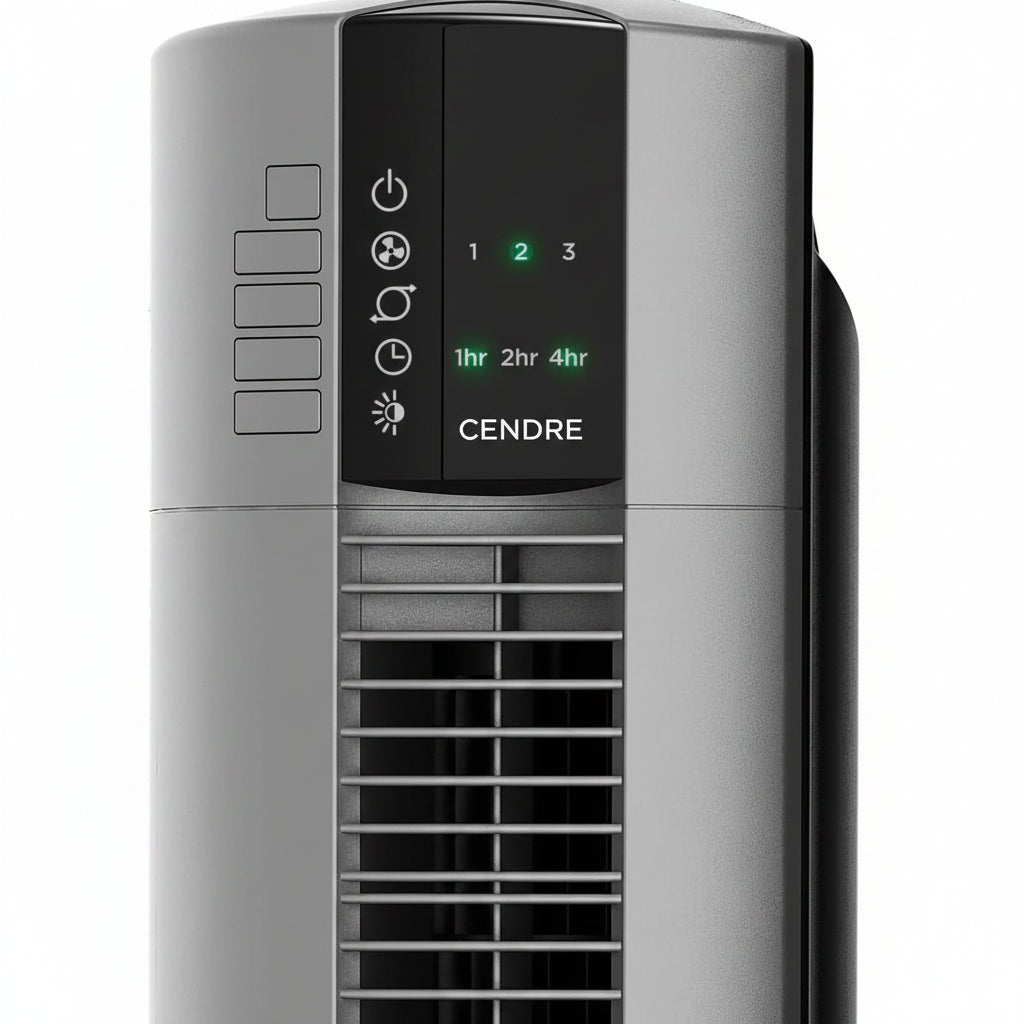 Cendre Luxe Tower Fan  Oscillating  Remote Control, 3 Speeds