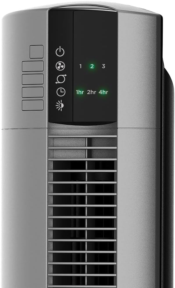 BreezeLuxe Tower Fan  Oscillating  Remote Control, 3 Speeds