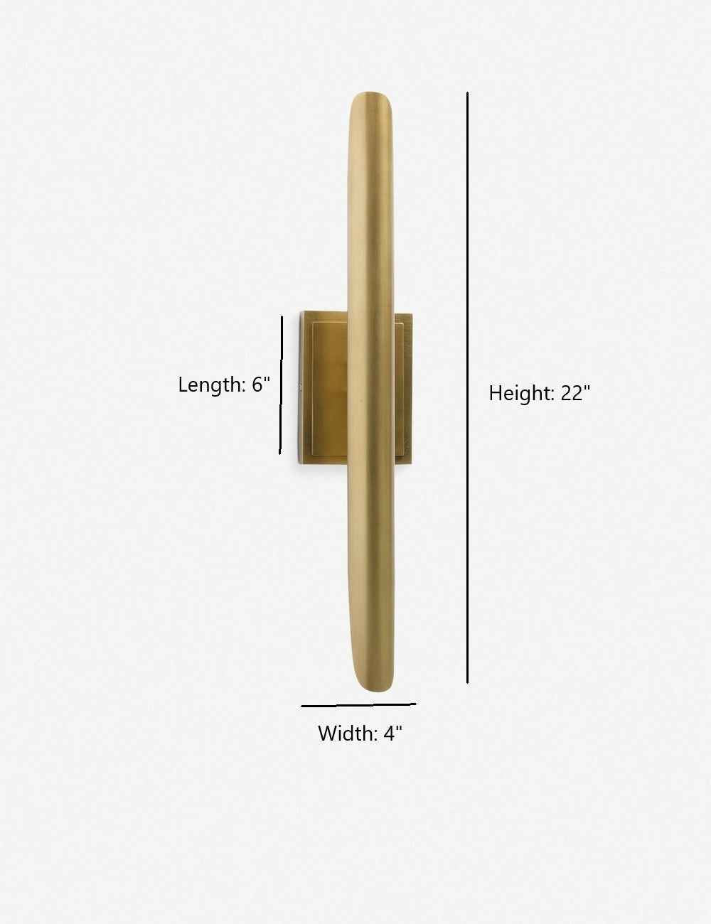 Bela Baton Sconce | Golden, Mid-Century Inspired Design