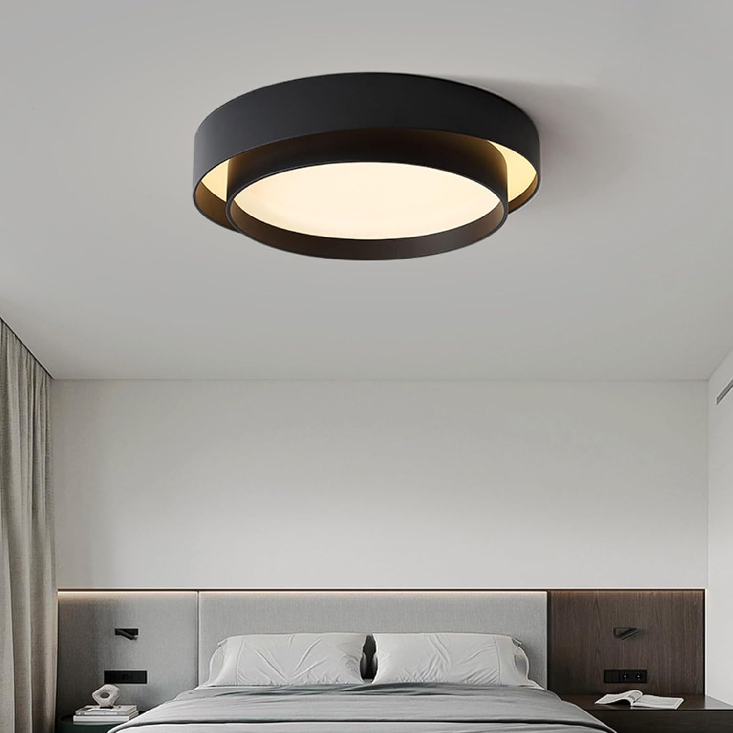 Nora LED Ceiling Light | Minimalist Iron Design, Soft Ambient Glow