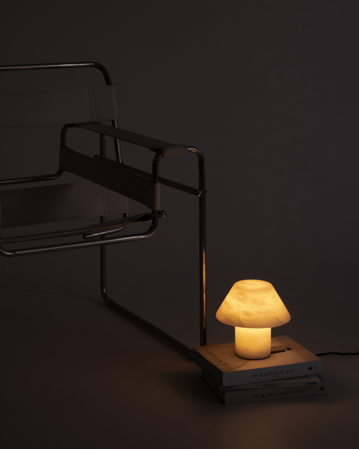 Alora Table Lamp | Alabaster Stone, Warm Glow