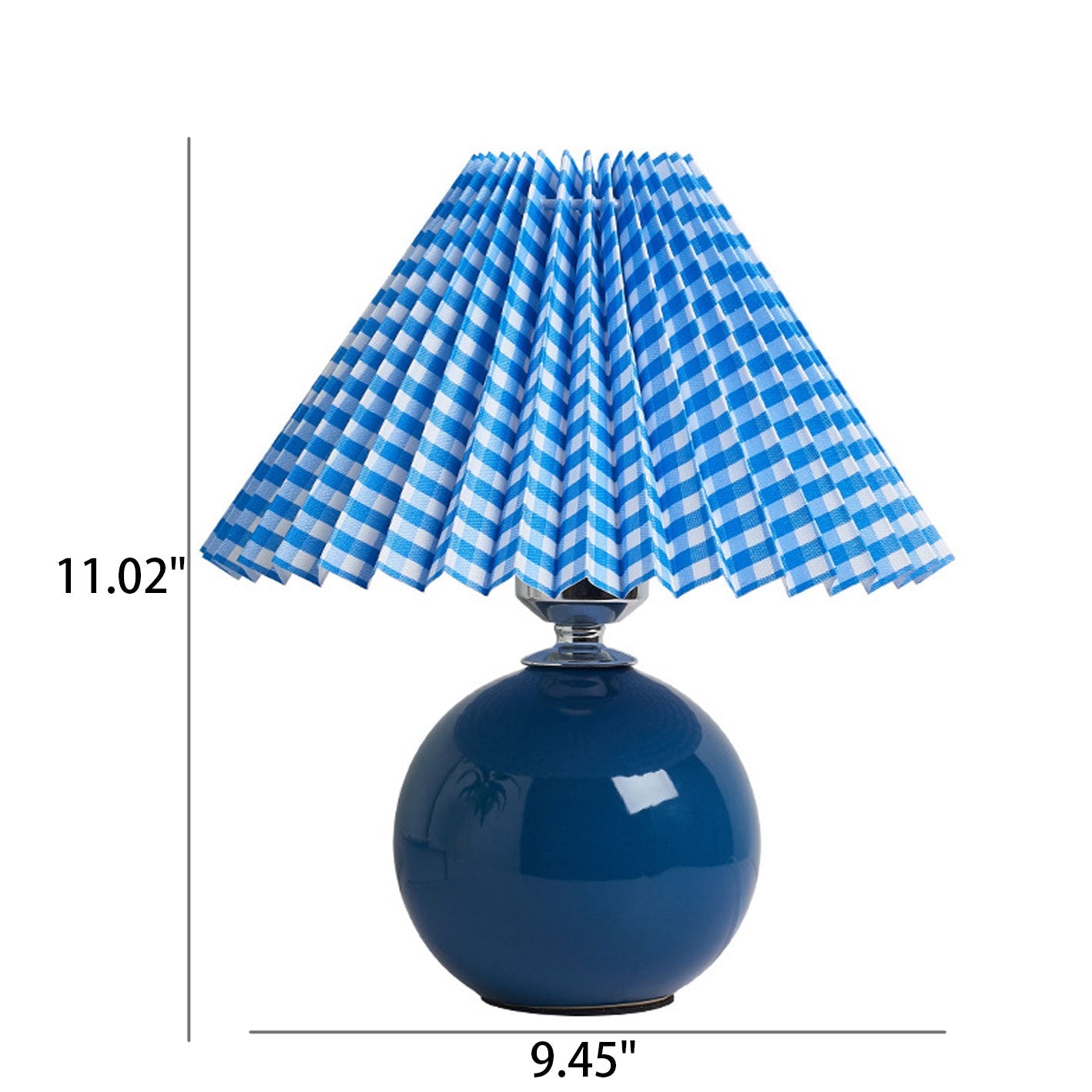 Scandinavian Minimalist Ceramic Pleated Table Lamp with Single Light