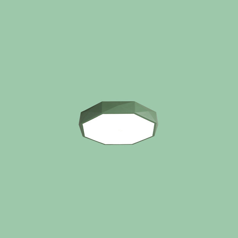 Nordic Macaron Diamond-Shaped Acrylic LED Flush Mount Ceiling Light