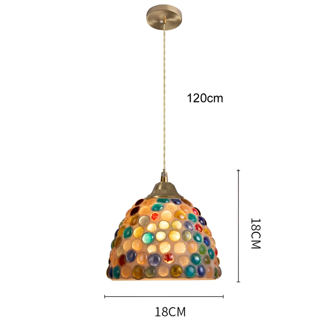 Bello Hanglamp | Retro Glasoptiek met Koper, Sfeervol Warmwit Licht