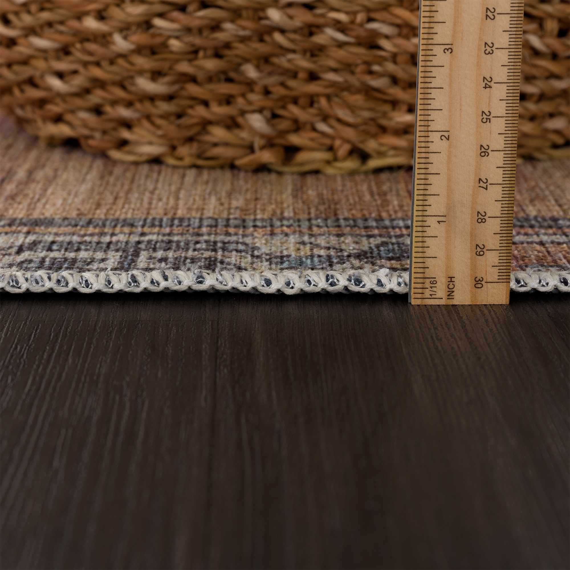 Bela Washable Runner Rug  Machine Woven  Traditional Style