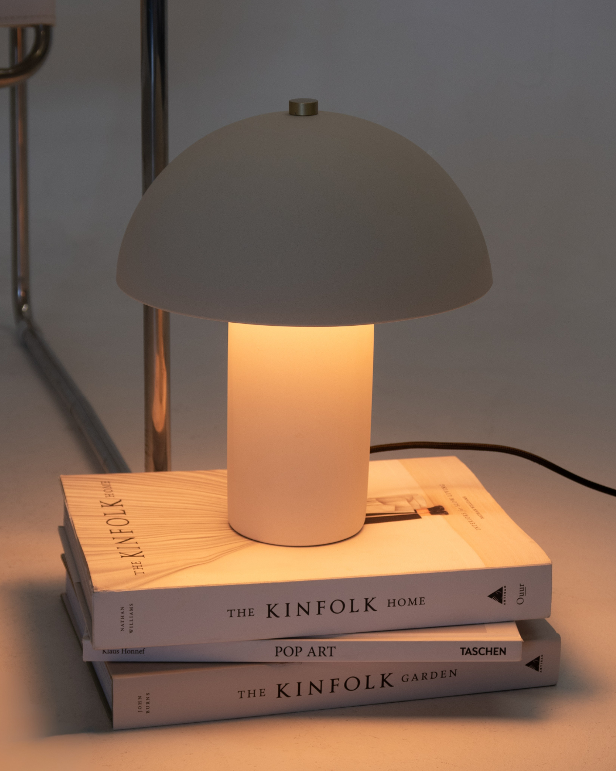 Alba Mushroom Table Lamp | Matte Ceramic, Warm Glow