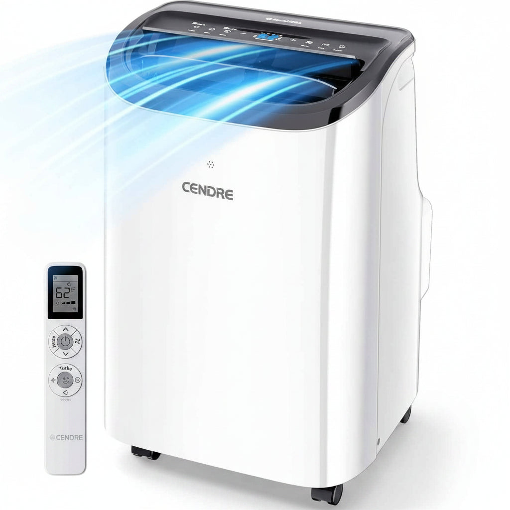 Cendre Max Portable Air Conditioner 12,000 BTU for 550 Sq.Ft, Quiet