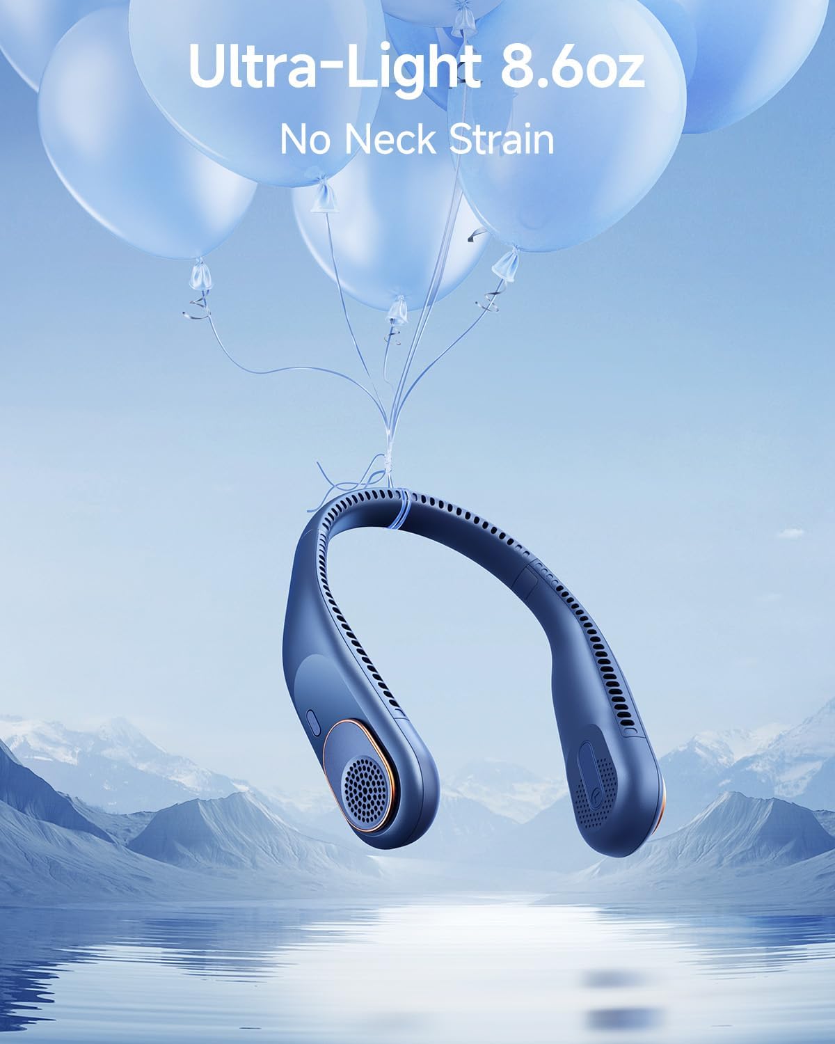 Cendre Flow Portable Neck Fan Bladeless 5200mAh, 4 Speeds, Quiet