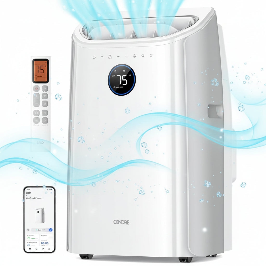 Cendre Portable Air Conditioner 12000 BTU, Smart & Quiet