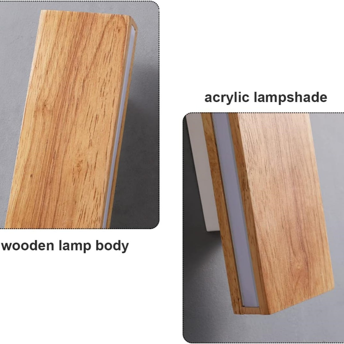 Luma LED Wandlamp | Draaibaar Houten Ontwerp, Warm Licht