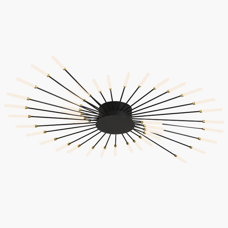 Kora LED Plafondlamp | Dimbaar, Modern Design in Zwart of Goud