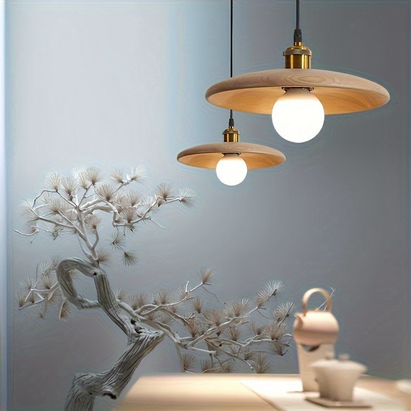 Boreal Pendant Light | Solid Wood, Adjustable Height