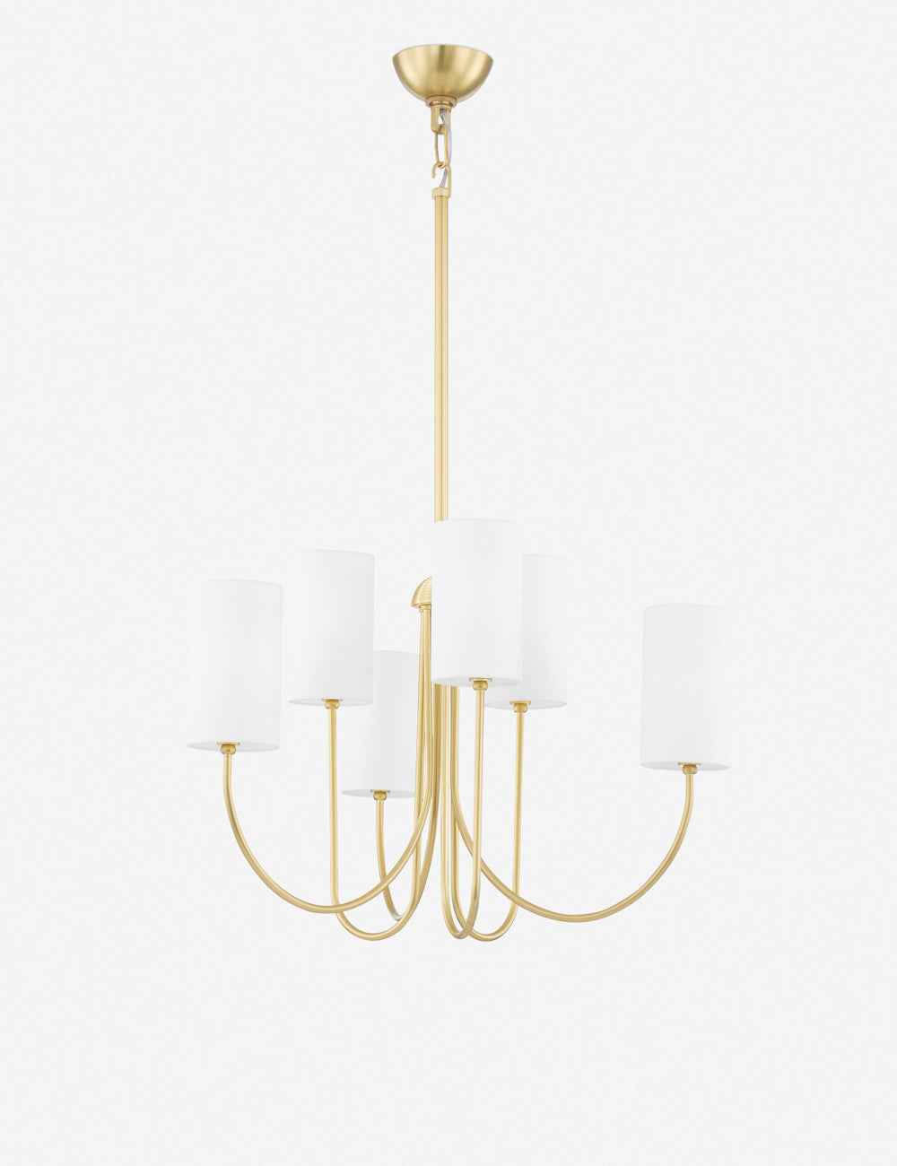 Mira Chandelier | Modern Elegance with Linen Shades