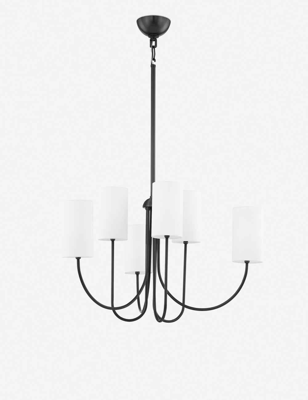 Mira Chandelier | Modern Elegance with Linen Shades