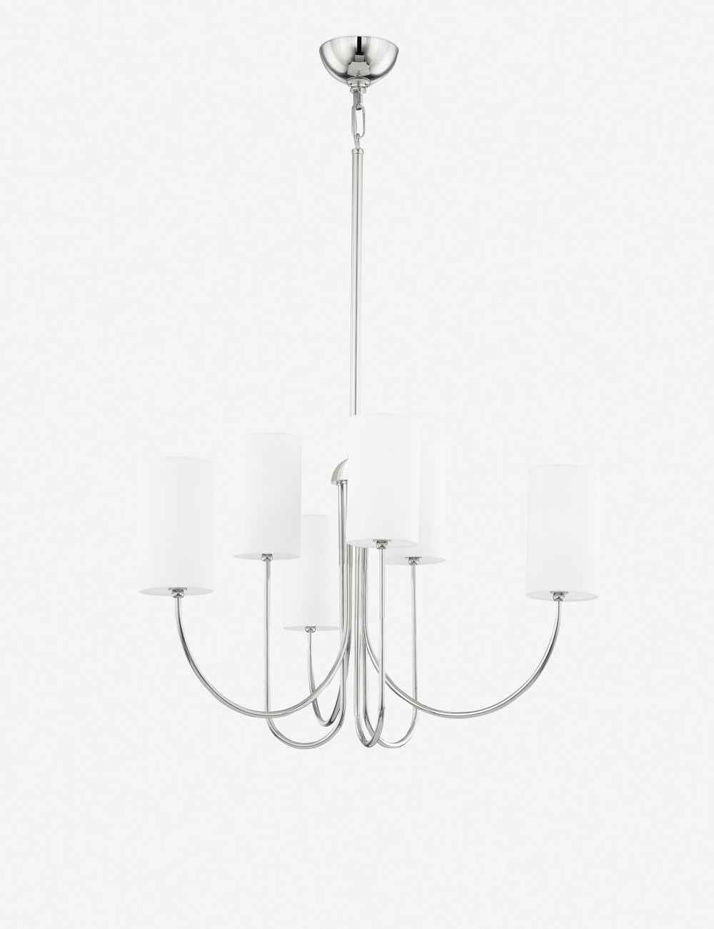 Mira Chandelier | Modern Elegance with Linen Shades