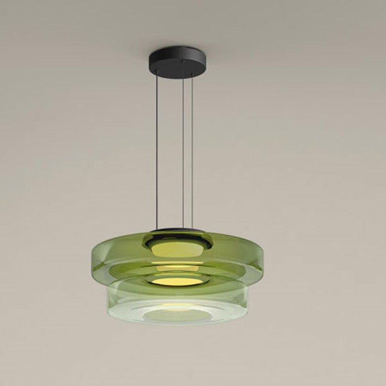 Bela Pendant Light | Layered Glass Design, Warm LED Illumination