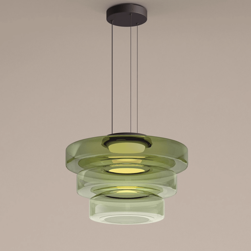 Bela Pendant Light | Layered Glass Design, Warm LED Illumination