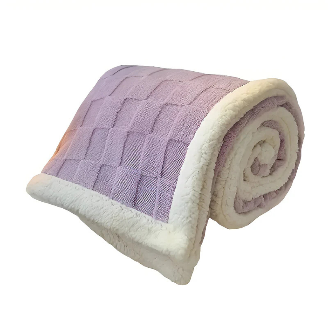 Bela Luxe Fleece Plaid | Dubbelzijdig Sherpa & Fleece, Warm & Cozy