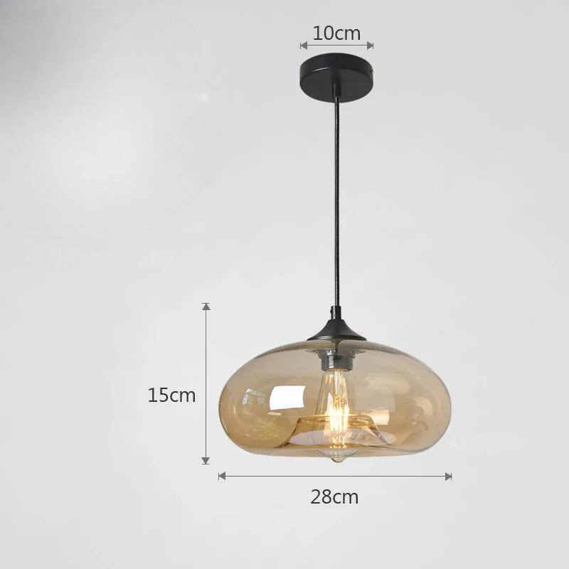 Glavero Vintage Hanglamp | Gekleurd Glas, Sfeervolle Lichteffecten