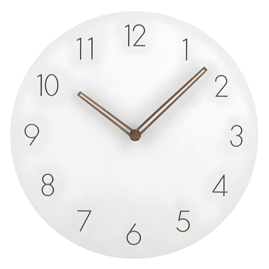 Nora Wall Clock | Silent Quartz Movement, Natural Wood Design