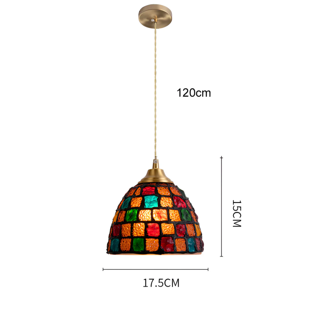 Bello Hanglamp | Retro Glasoptiek met Koper, Sfeervol Warmwit Licht