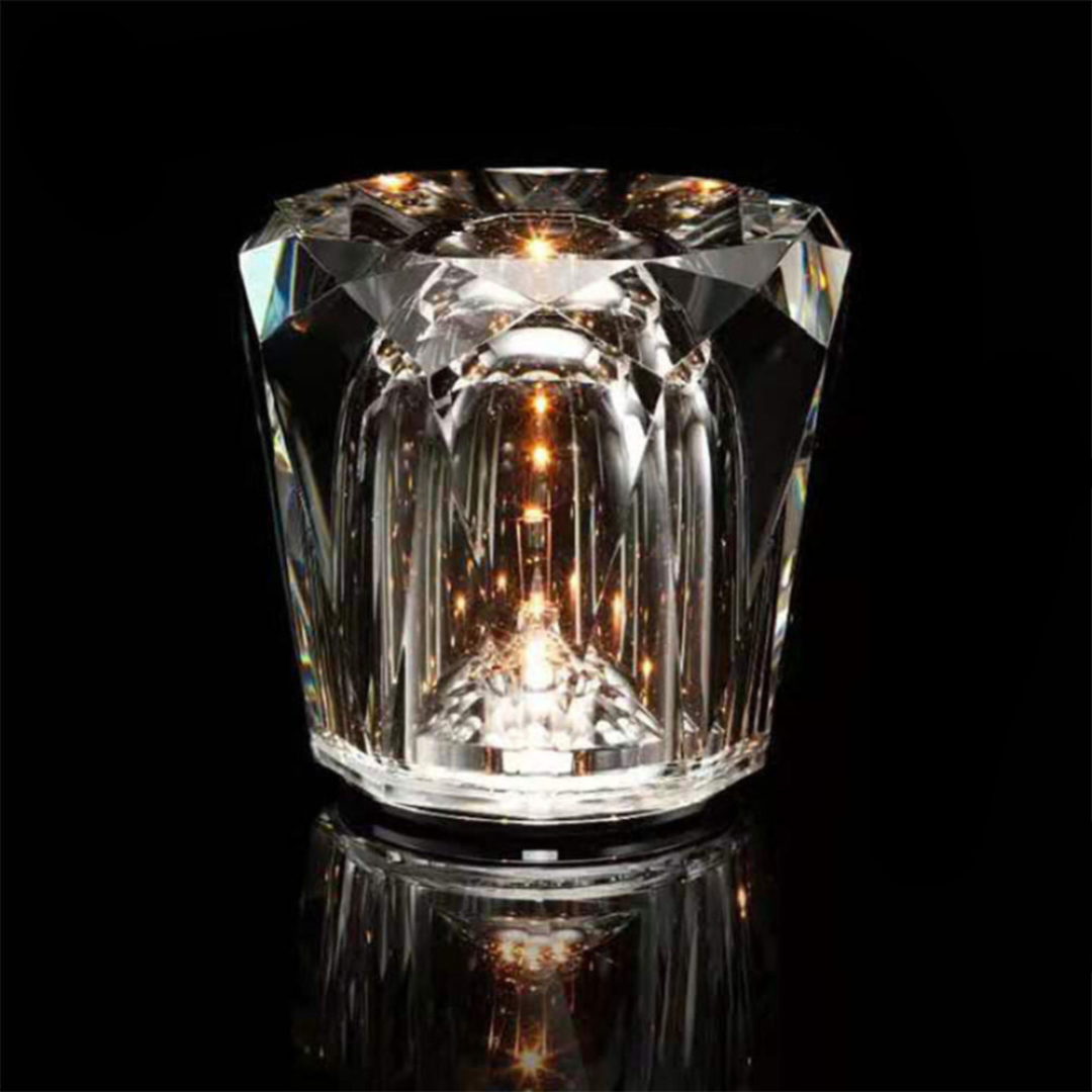 Crescendo Crystal Table Lamp | USB Rechargeable, Elegant Design