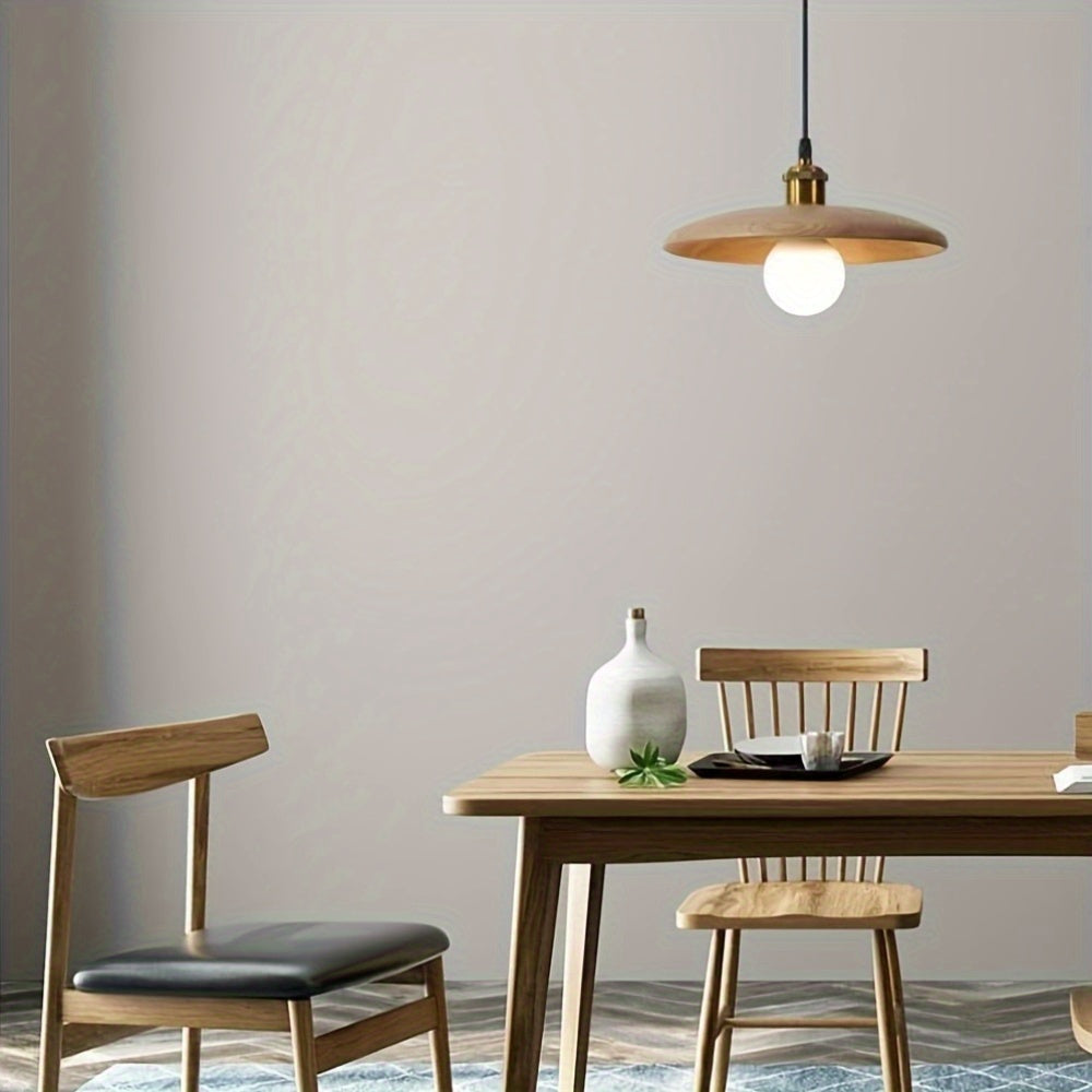 Boreal Pendant Light | Solid Wood, Adjustable Height