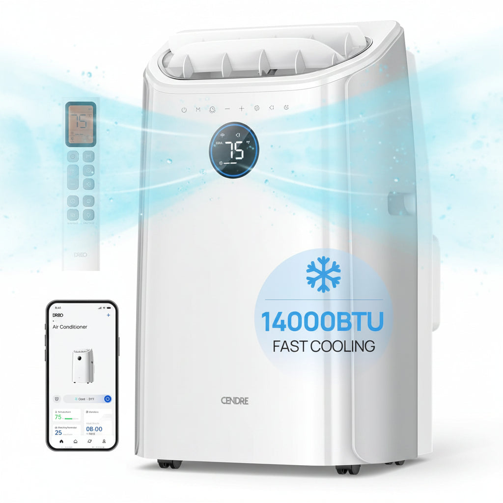 Cendre Portable Air Conditioner 12000 BTU, Smart & Quiet
