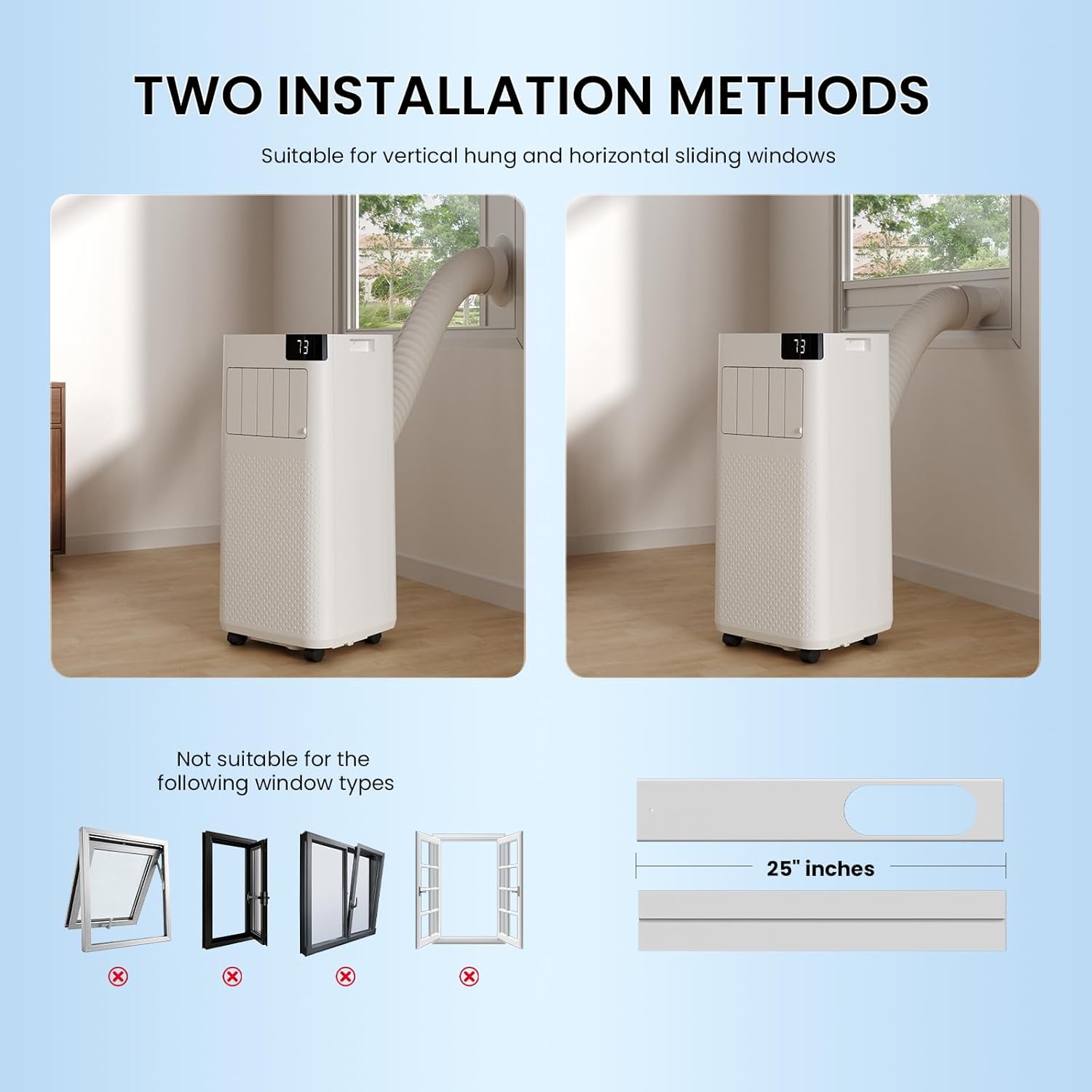 Augsmile 16000 BTU Portable Air Conditioner with WiFi – 5-in-1 Smart AC Unit