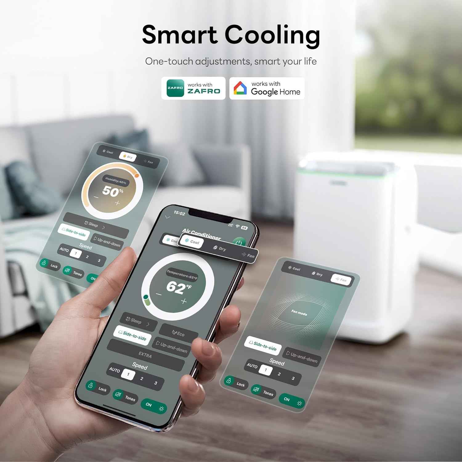 Breeza Smart Inverter Portable AC Unit 14000 BTU Ultra Quiet