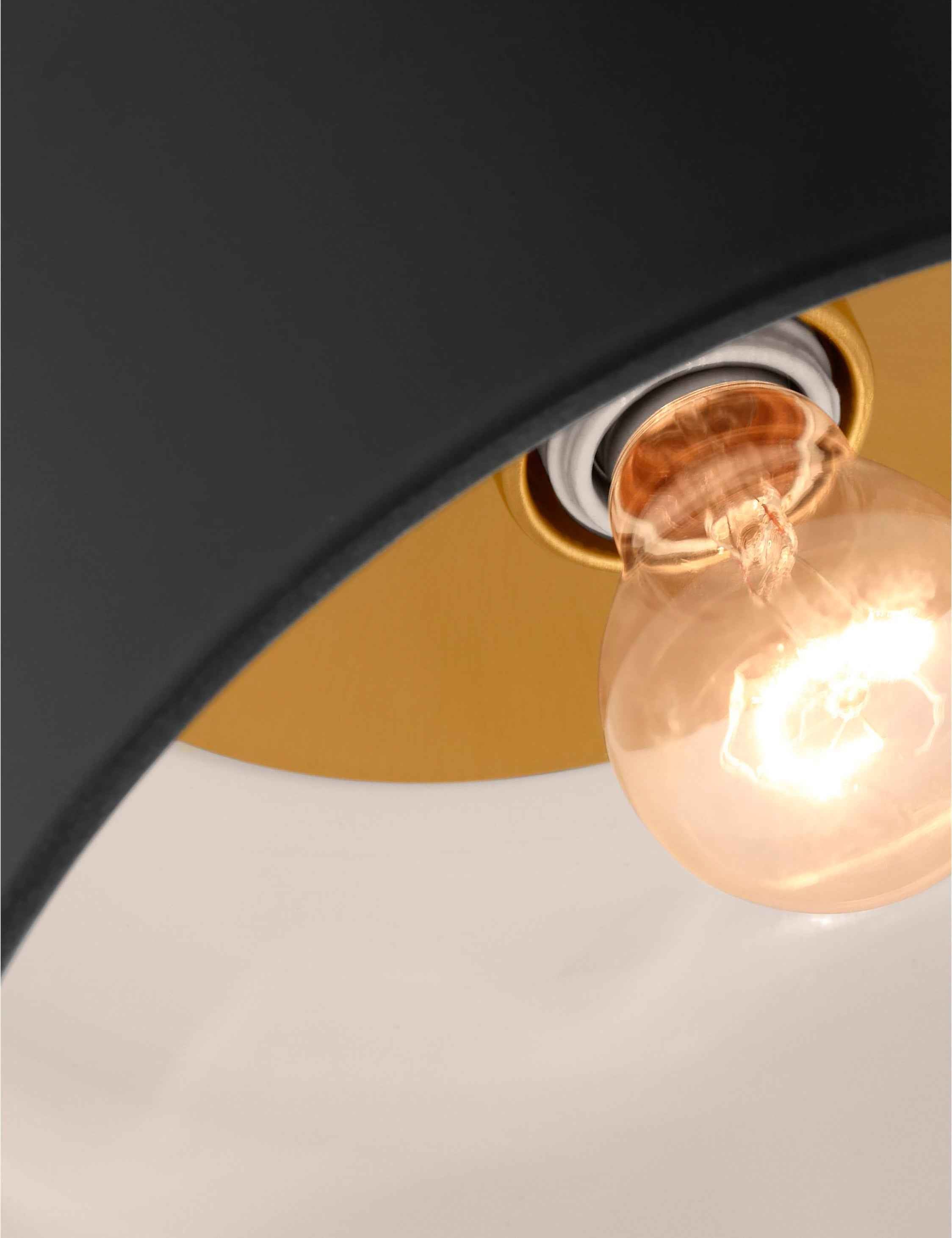 Orion Flush Mount Light | Steel Dome Shade, Minimalist Design