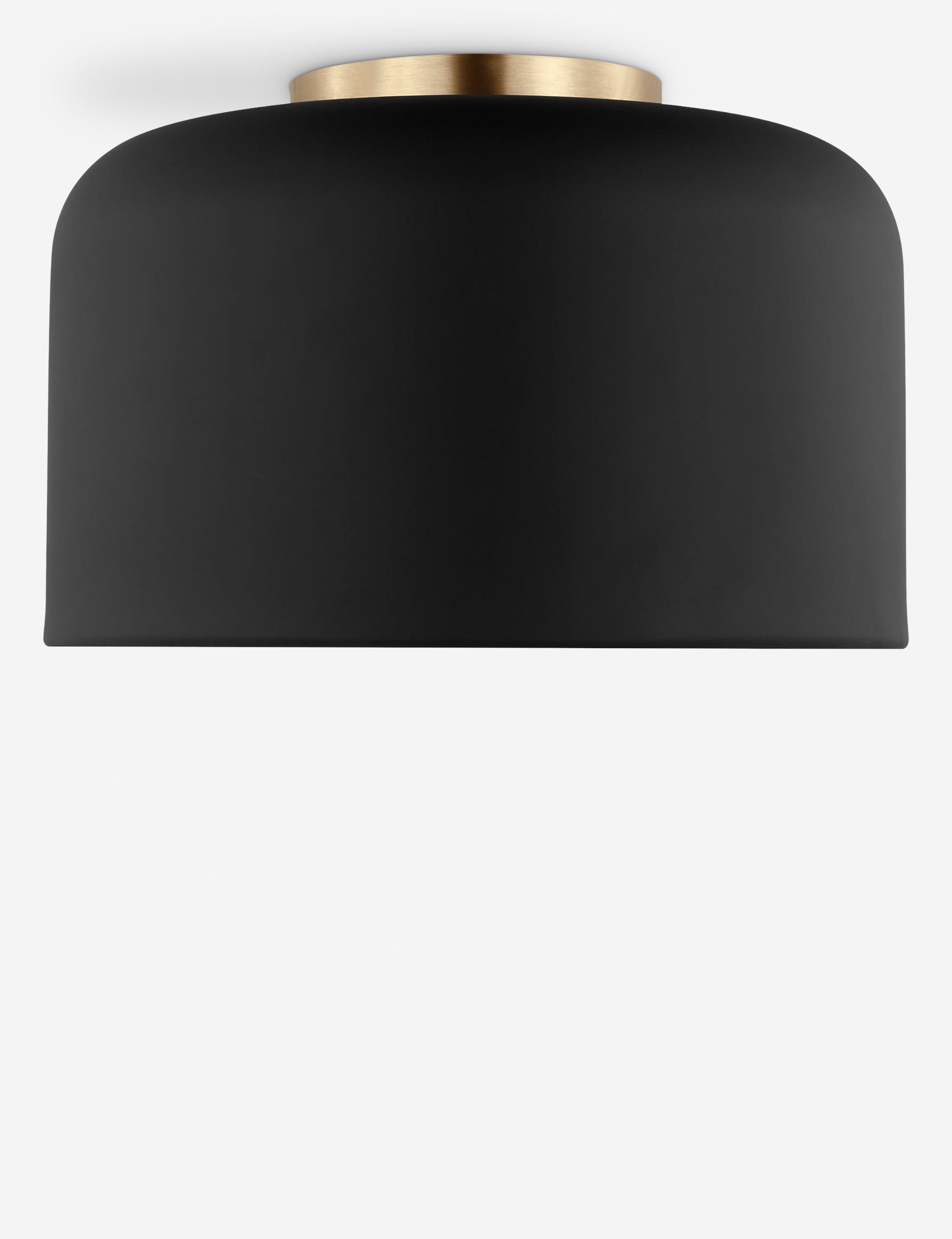 Orion Flush Mount Light | Steel Dome Shade, Minimalist Design