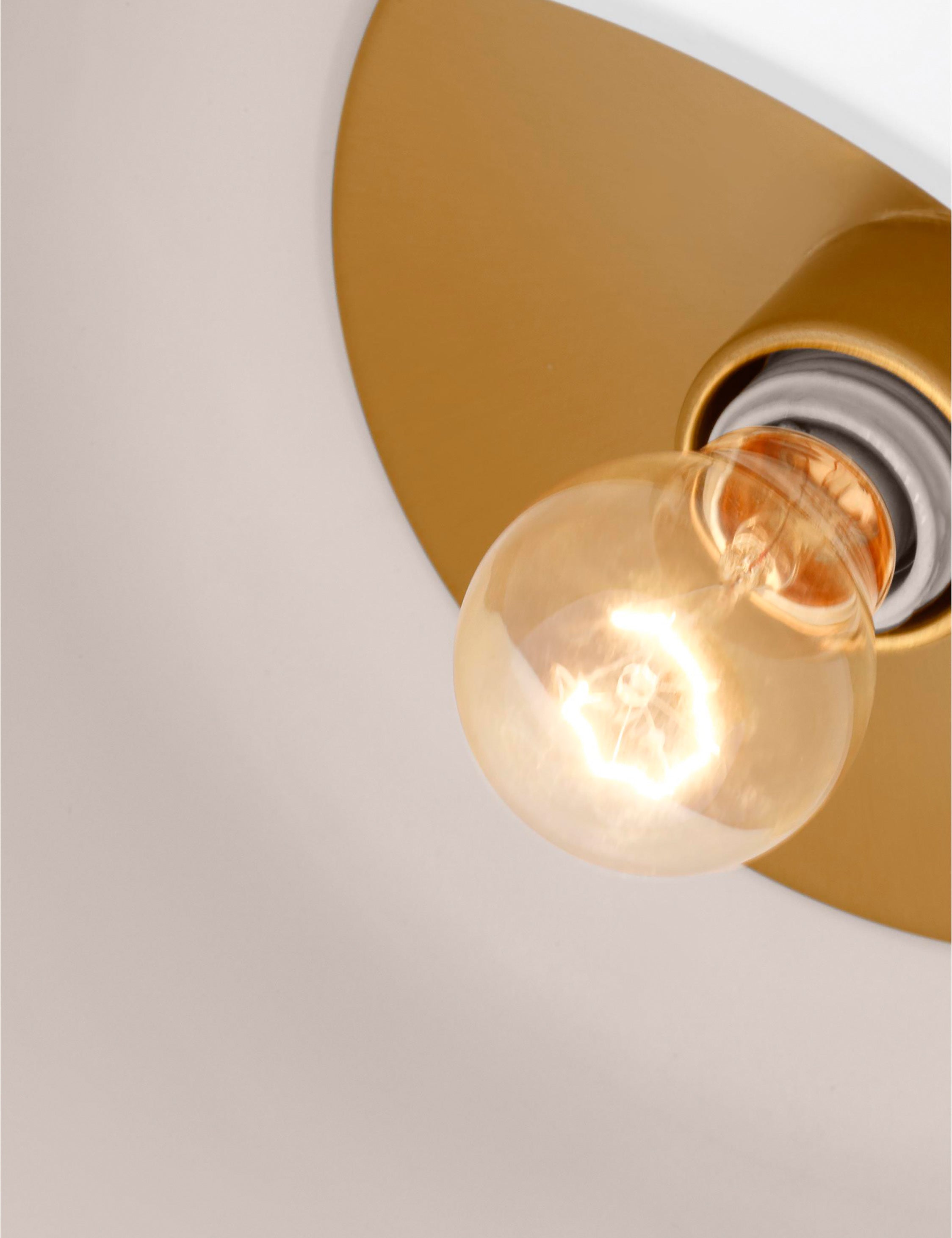 Orion Flush Mount Light | Steel Dome Shade, Minimalist Design