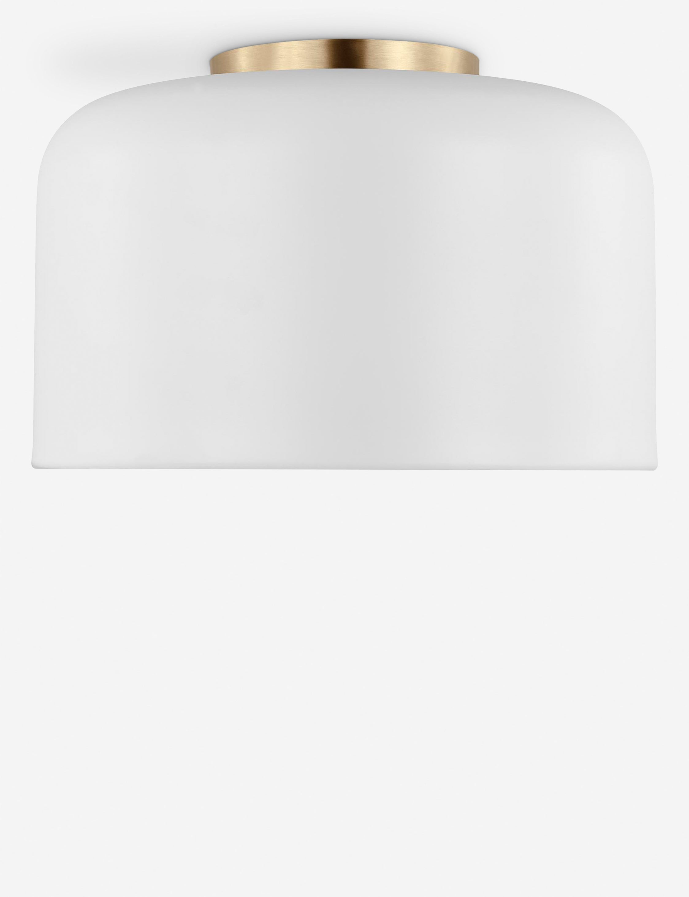 Orion Flush Mount Light | Steel Dome Shade, Minimalist Design