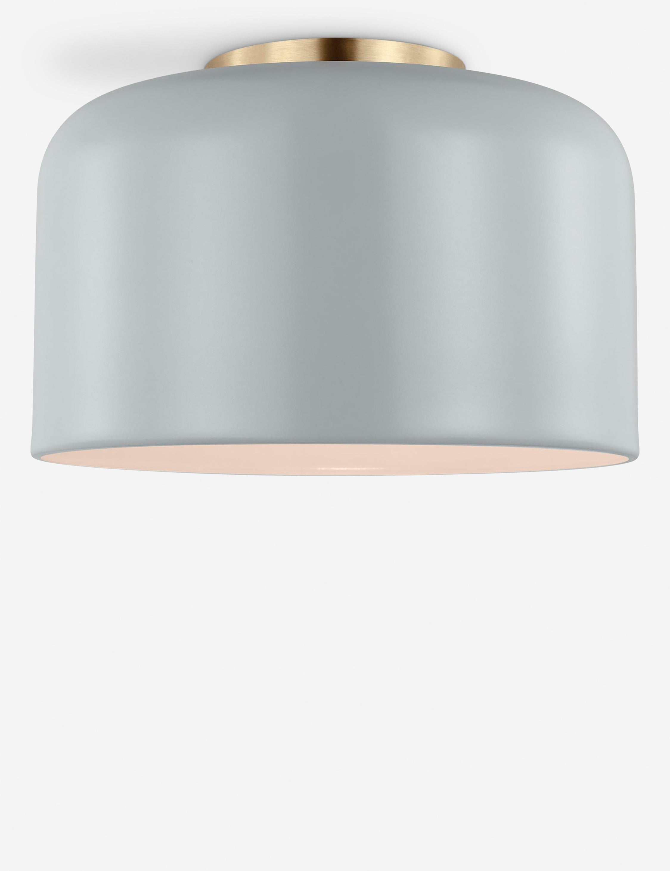 Orion Flush Mount Light | Steel Dome Shade, Minimalist Design