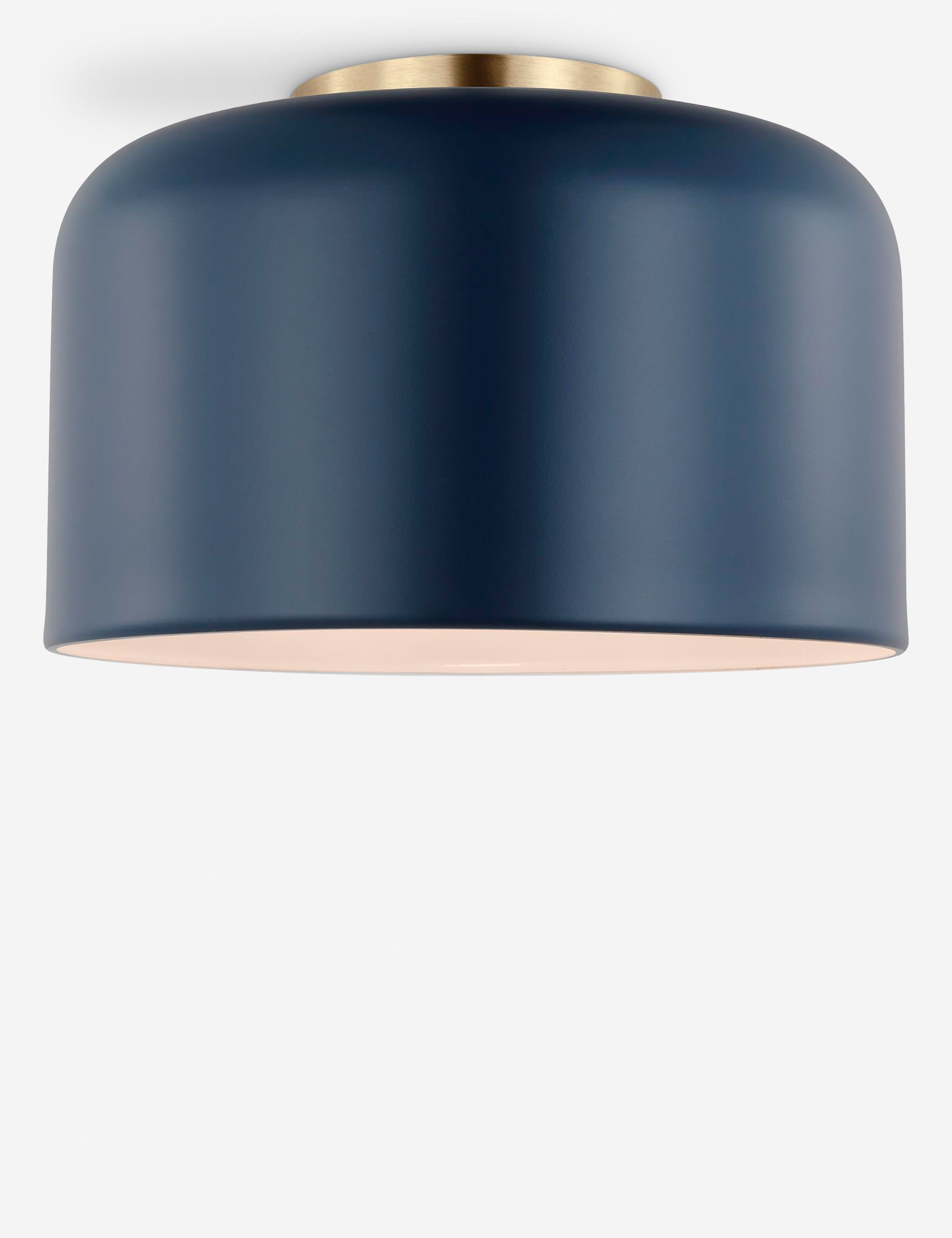 Orion Flush Mount Light | Steel Dome Shade, Minimalist Design