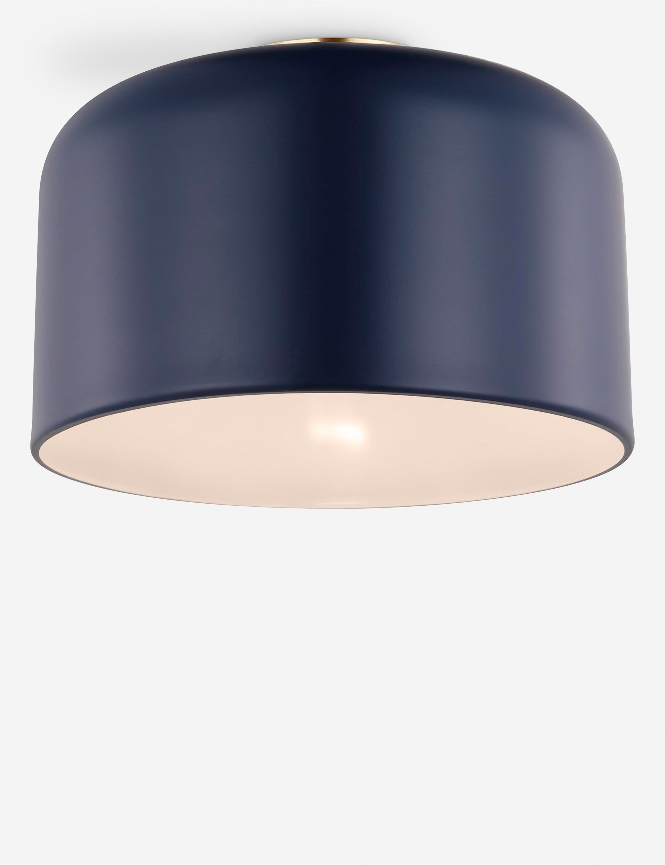 Orion Flush Mount Light | Steel Dome Shade, Minimalist Design
