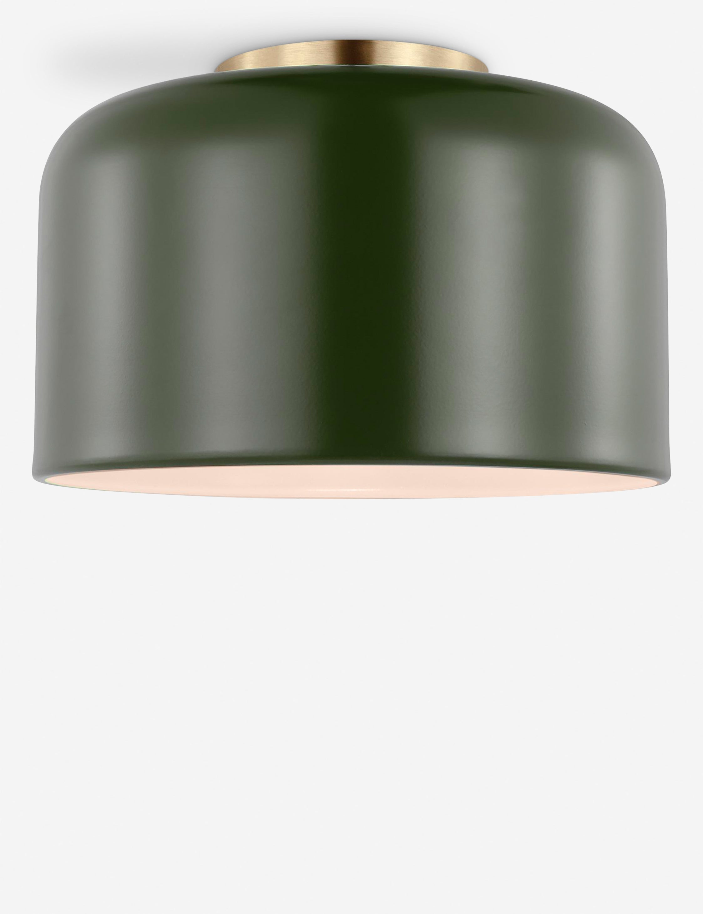 Orion Flush Mount Light | Steel Dome Shade, Minimalist Design