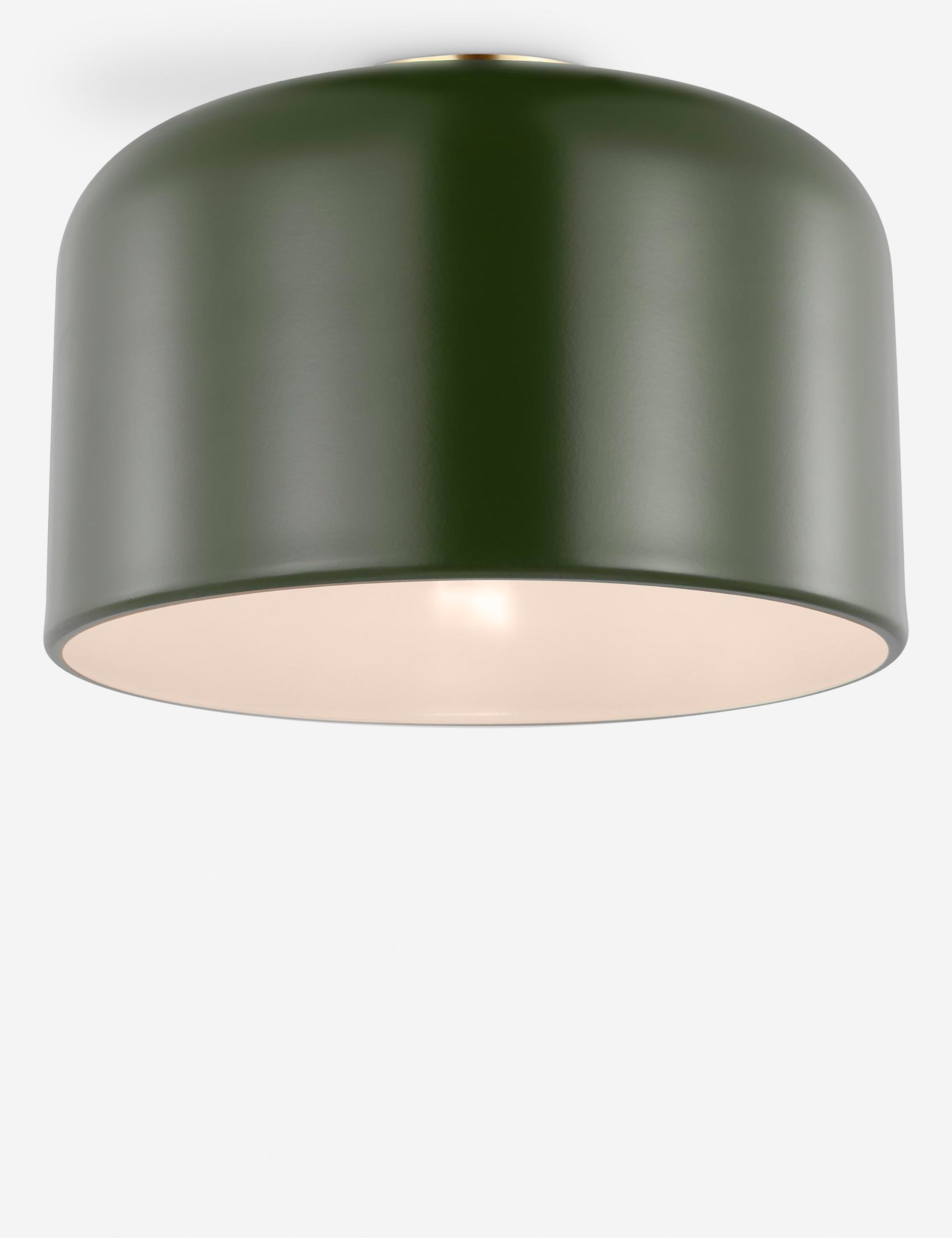 Orion Flush Mount Light | Steel Dome Shade, Minimalist Design