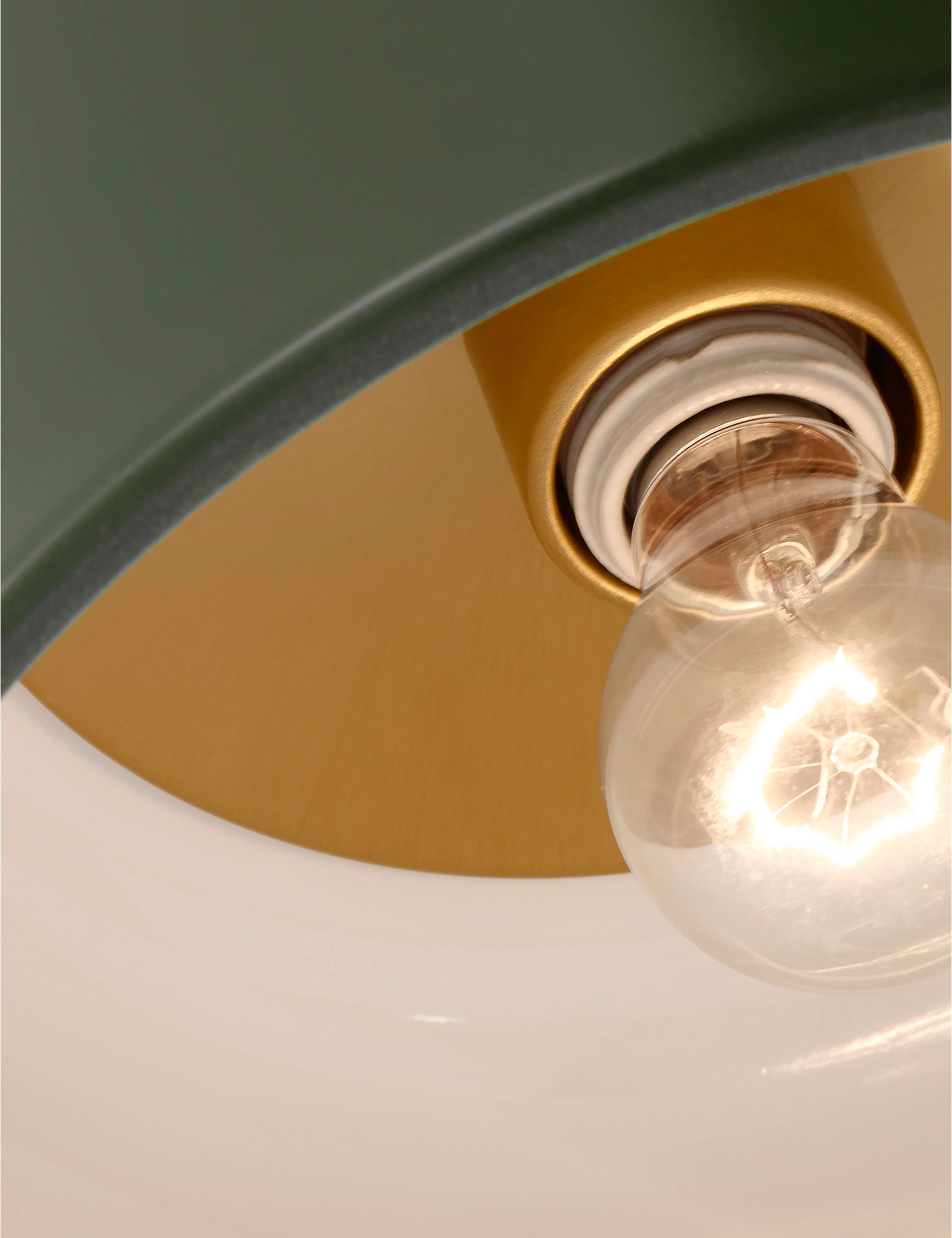Orion Flush Mount Light | Steel Dome Shade, Minimalist Design