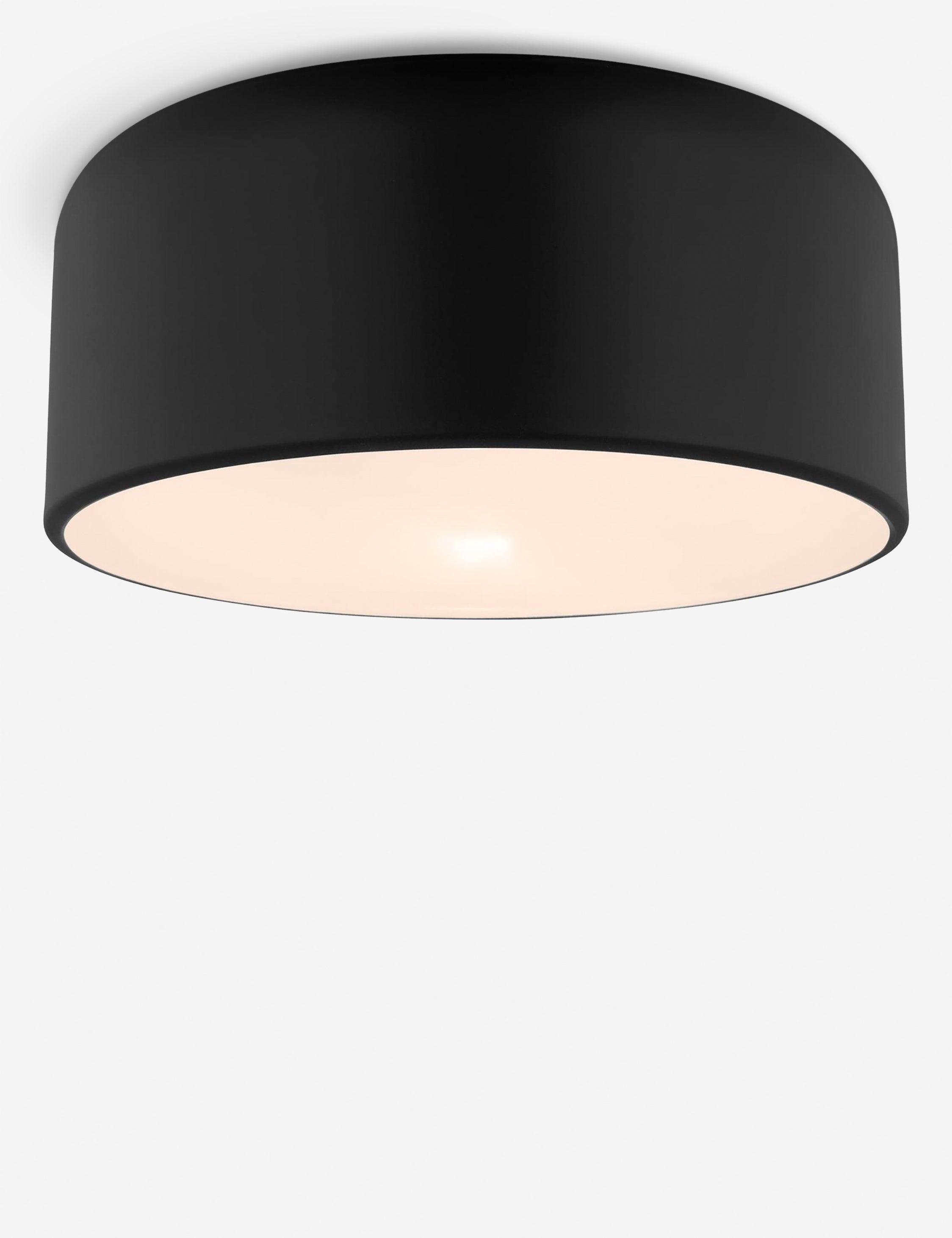 Orion Flush Mount Light | Steel Dome Shade, Minimalist Design