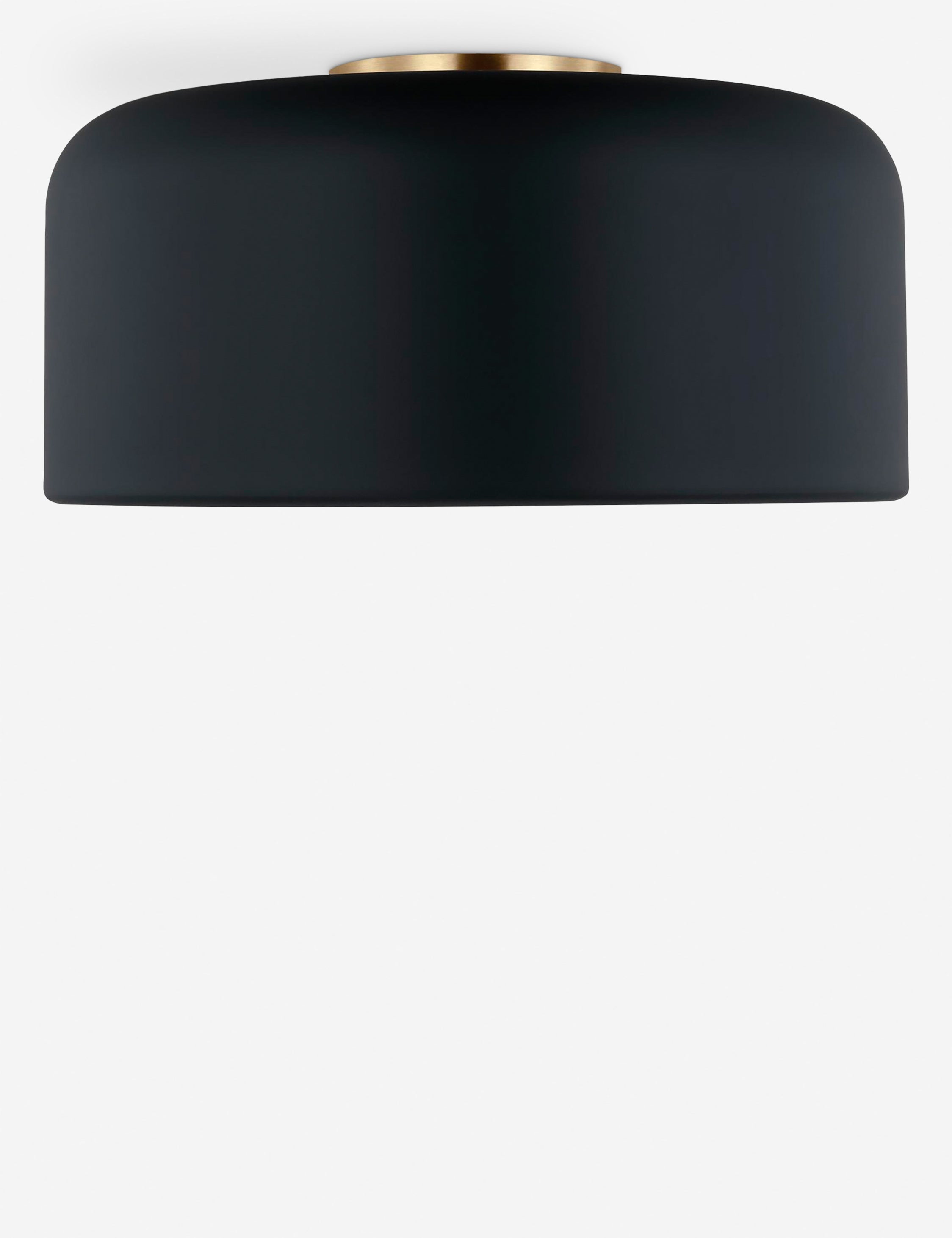 Orion Flush Mount Light | Steel Dome Shade, Minimalist Design