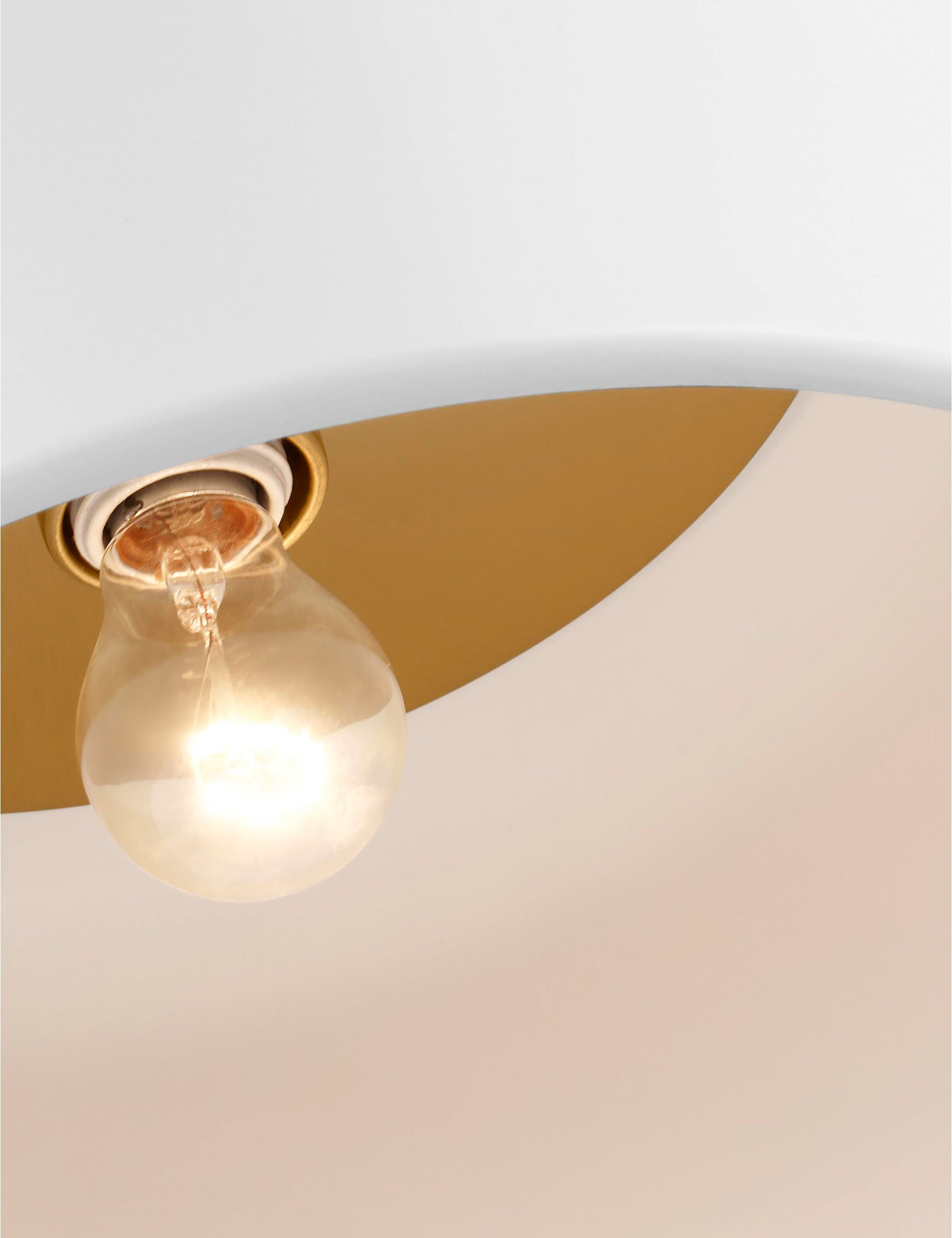 Orion Flush Mount Light | Steel Dome Shade, Minimalist Design