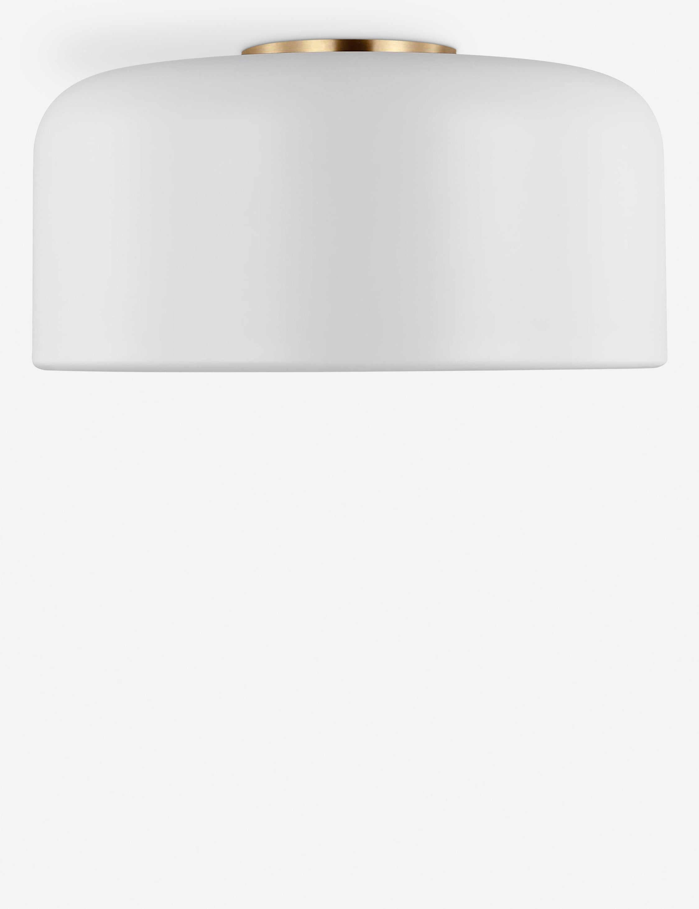 Orion Flush Mount Light | Steel Dome Shade, Minimalist Design