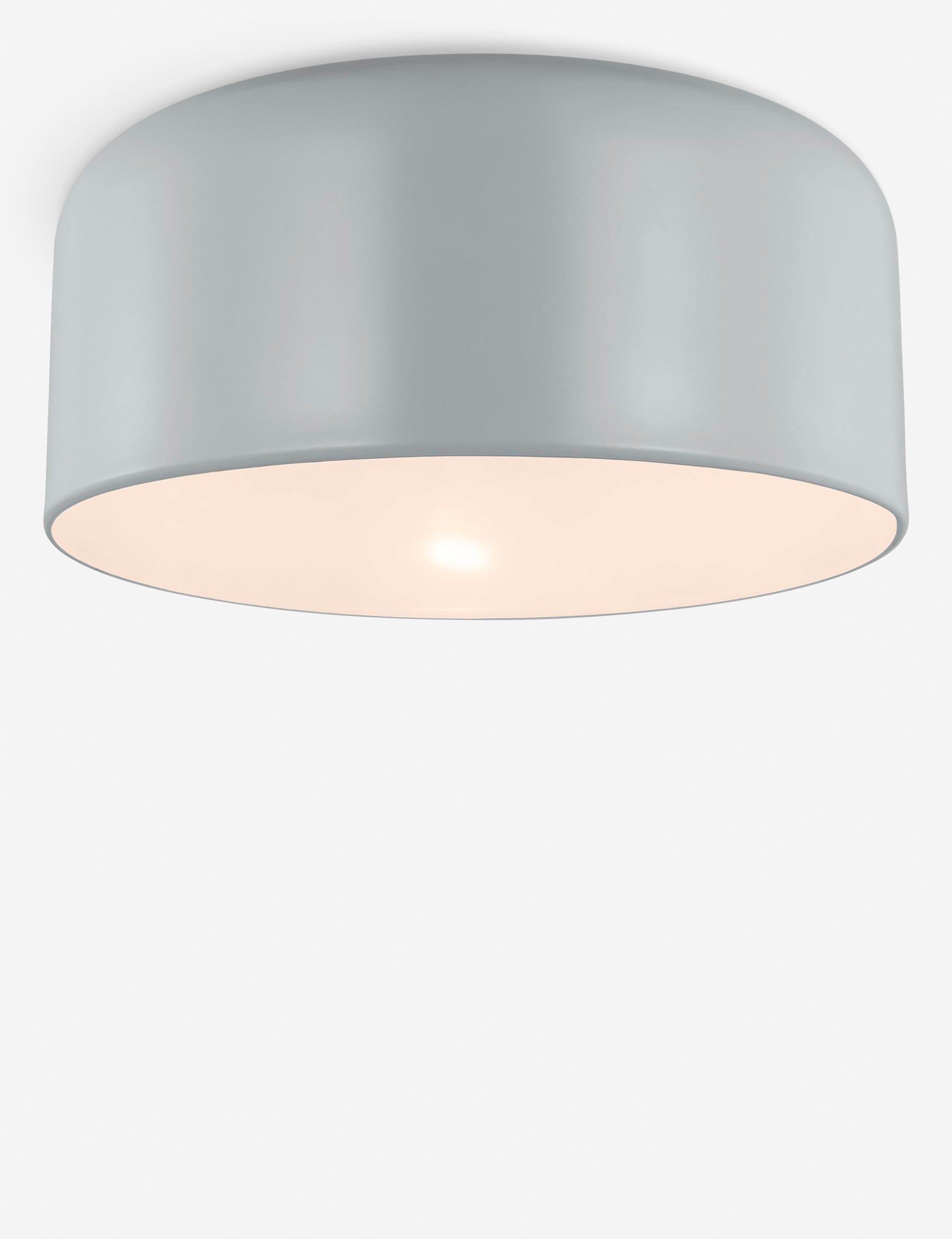 Orion Flush Mount Light | Steel Dome Shade, Minimalist Design