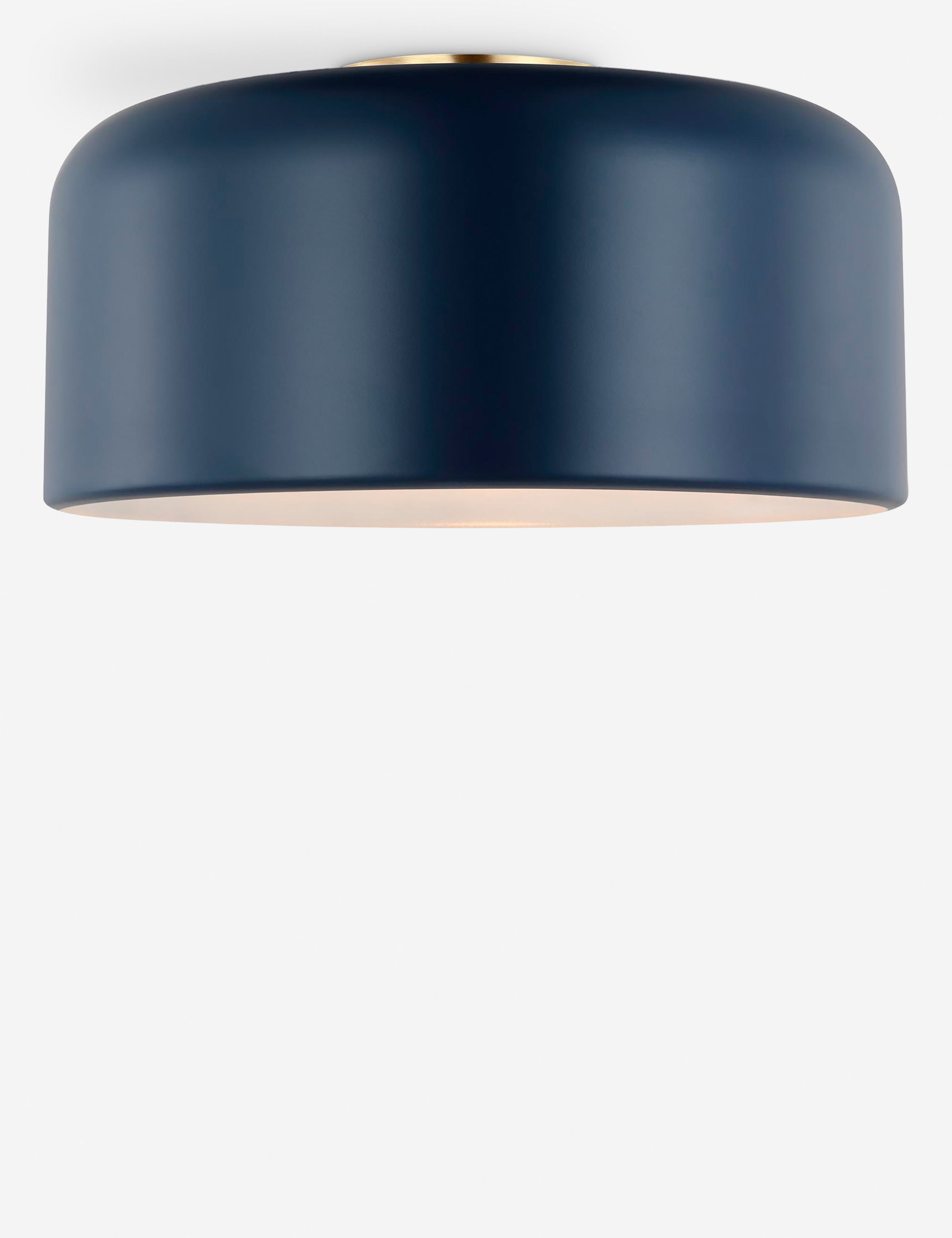 Orion Flush Mount Light | Steel Dome Shade, Minimalist Design