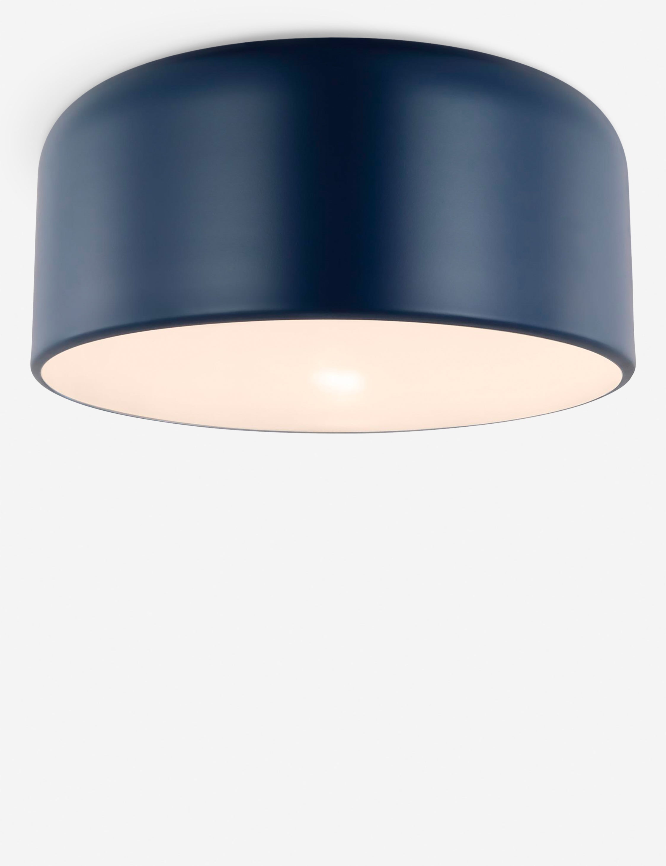 Orion Flush Mount Light | Steel Dome Shade, Minimalist Design